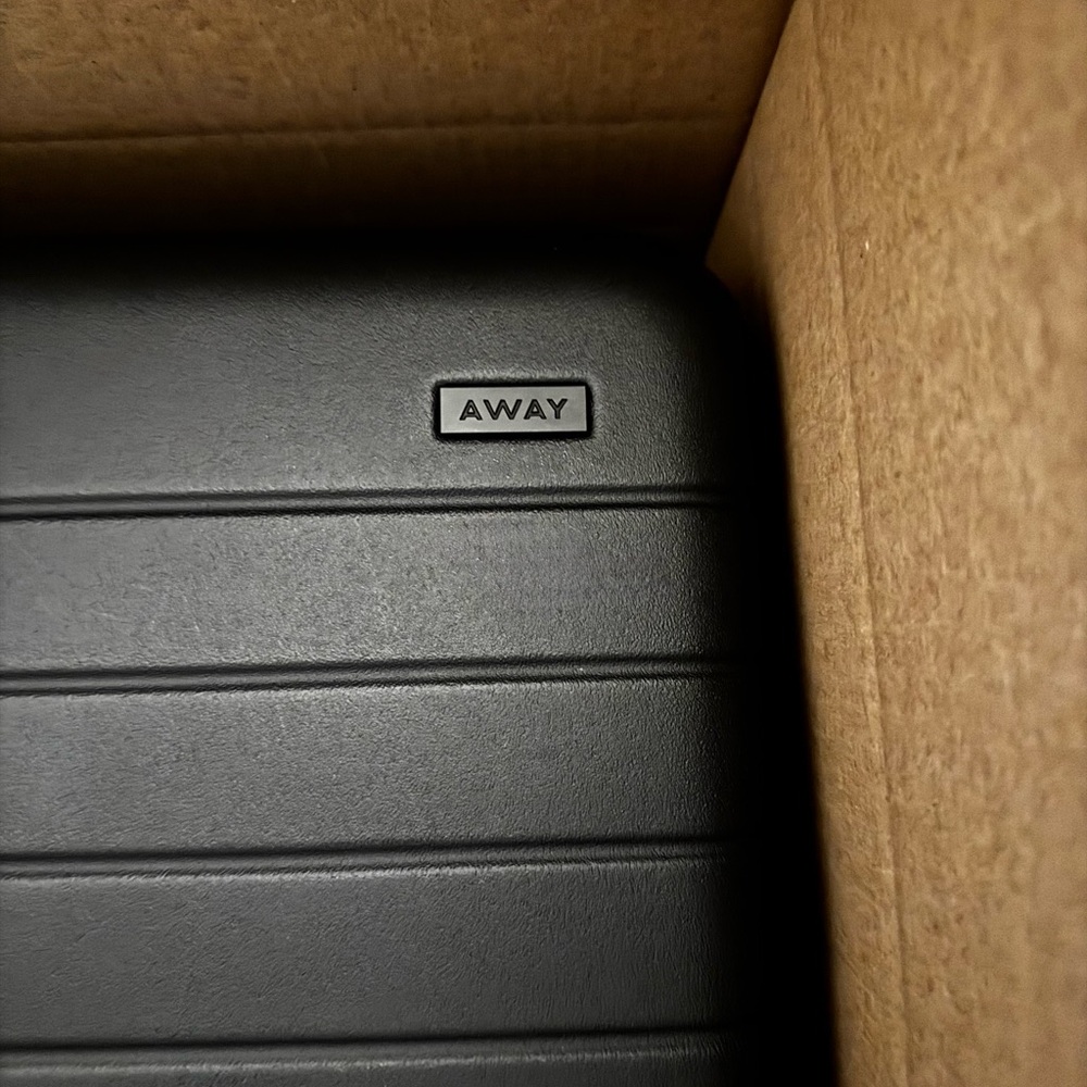 Away BIGGER Carry On Matte Black Travel Suitcase